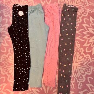 Polka Dot and Glitter Leggings Set